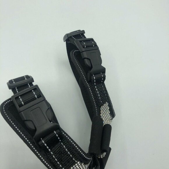 3/$30  Rhinestone Dog Harness Reflective Bling Nylon Dog Vest with Sparkly Bow - Picture 6 of 11